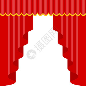 剧院音乐厅舞台上的窗帘开幕式首映式颁奖典礼或其他庄严的官图片