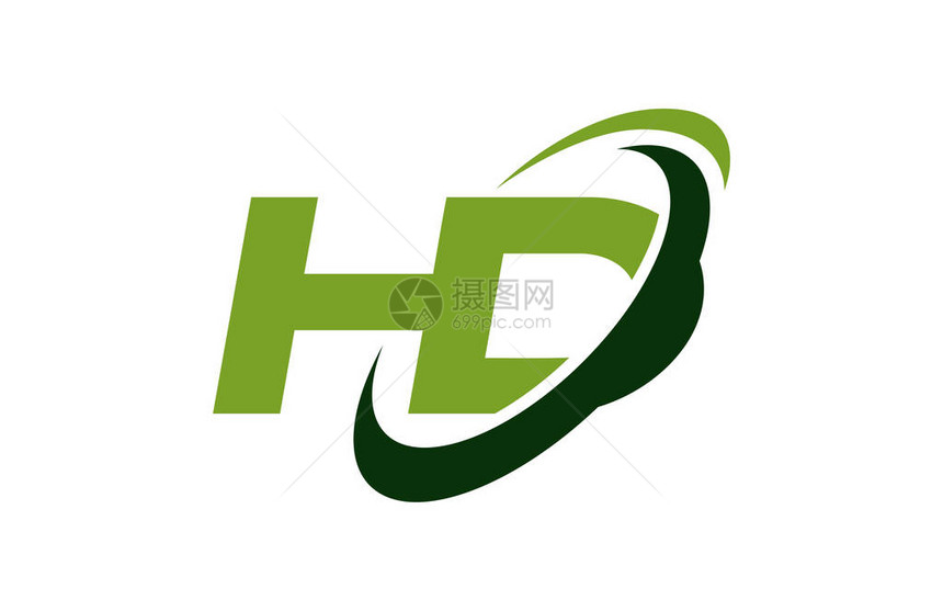 HDLogoSwoushEllipse绿色图片