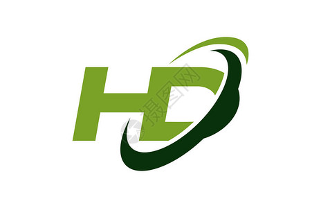 HDLogoSwoushEllipse绿色图片