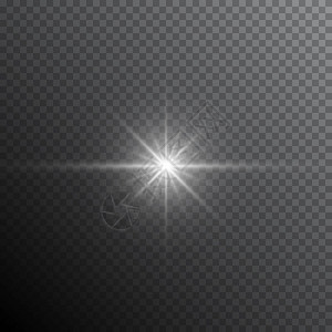 辉光镜头光晕特效闪亮的星爆与火花与聚光灯和光芒的背景图片