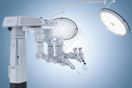 显微外科3D制造机器人手术机蓝色设计图片