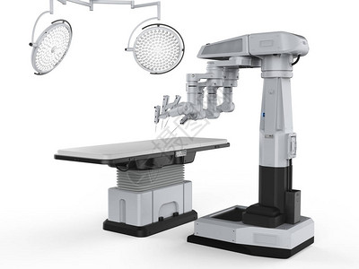 腹主动脉瘤3D利用机器手术机在白色后腹设计图片