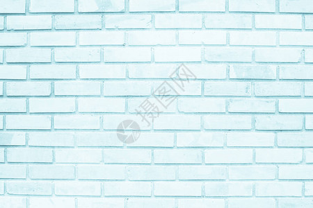 蓝砖和白砖墙纹理背景或壁纸抽象油漆用图片