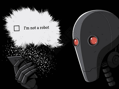 机器人和智能手机我不是机器人卡普图片