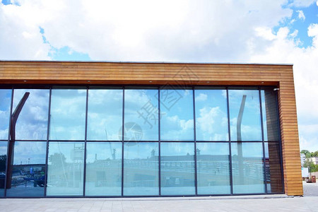 城市抽象背景现代玻璃面孔办公商业大楼细背景图片