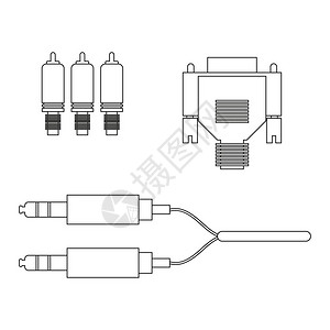 auxvga白色背景的电容器部件电图片