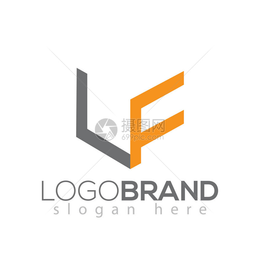 LF初始字母Logo图片