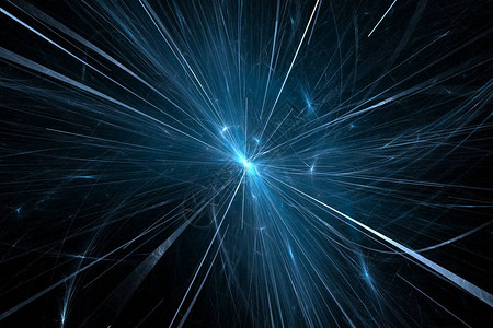 正电子大型小粒子裂变对撞器计算机产生抽象背插画