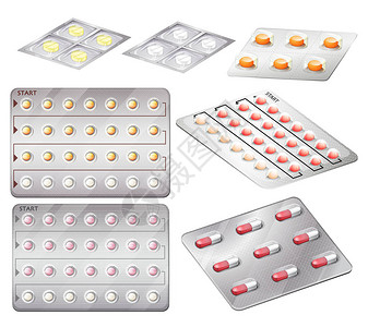 一套避孕药插图图片