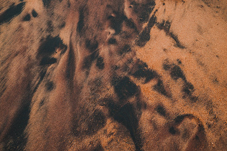 冰岛钻石沙滩橙色沙子背景抽象艺术背景插画