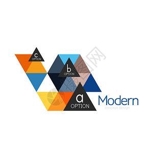 三角形状设计抽象商业标志图标设计公司标识品牌标志图片