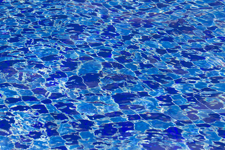 蓝池中波纹的抽象背景背景图片