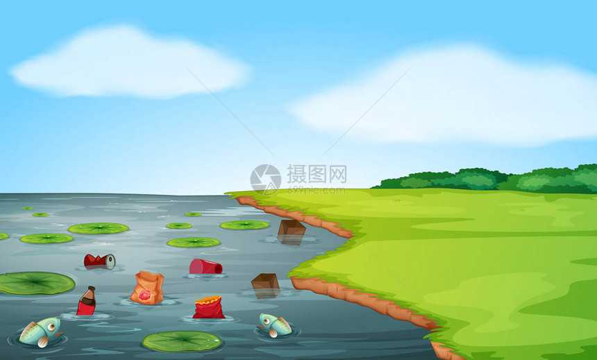 水污染地貌图示水污图片