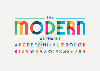 现代字体和字母模板图片