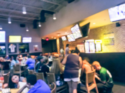 美国模糊的抽象体育酒吧餐厅图片