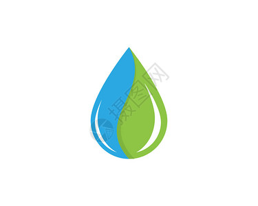 水滴LogoLogo模板版背景图片