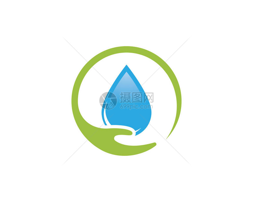 水滴LogoLogo模板版图片