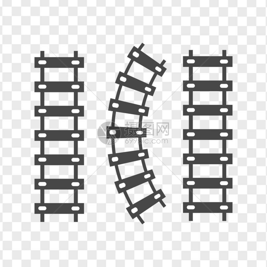 铁路列车轨道矢量火车图片