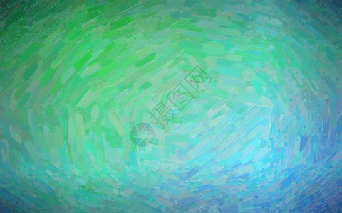 蓝色和绿色抽象油画背景插图Bl图片