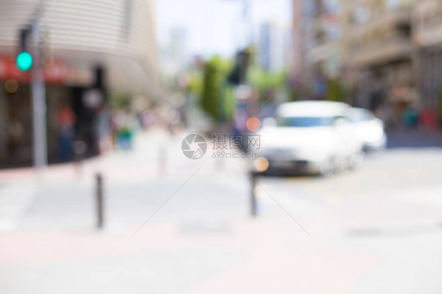 抽象城市街道模糊背景图片