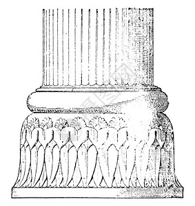 基地复古雕刻插图图片