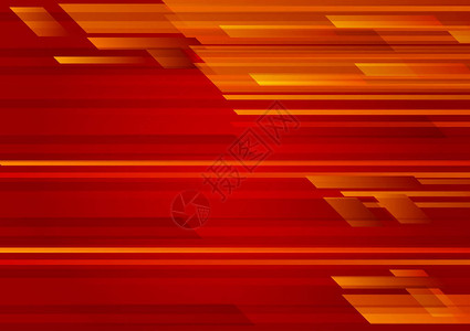 几何红色抽象背景矢量插图背景图片
