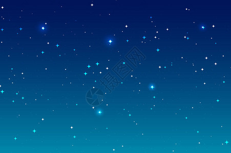 天空之夜背景和许多恒星蓝色深空景图片