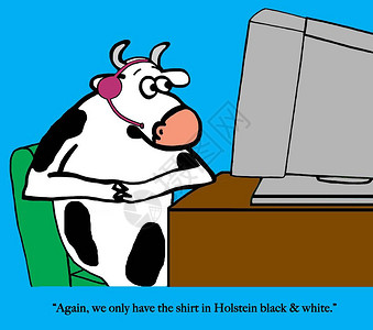 奶牛以黑白两色图片