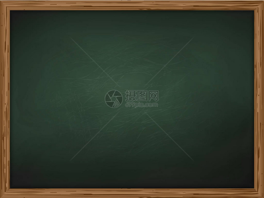 带有框架矢量的学校黑板背景纹理您图片