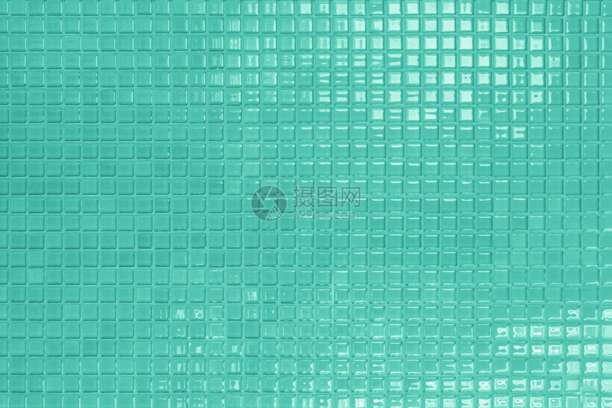 绿色或蓝色陶瓷墙地砖抽象背景为卧室的装饰设计几何马赛克纹理背景广告横幅海报或网页的简单无缝模式图片