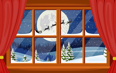 圣诞快乐新年节日新年和Xma庆典矢量插图平板风格图片