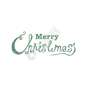 圣诞快乐卡圣诞快乐矢量文本刻字设计卡模板节日问候礼品的创意排版字体样插画