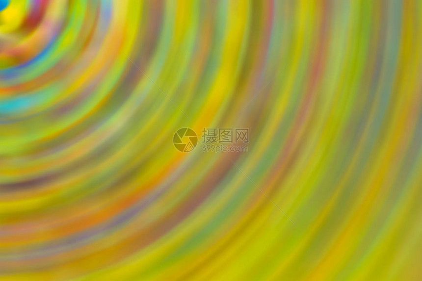 柔和的背景模糊抽象背景圆线部分漩涡设计段渐变混合绿色黄调图片