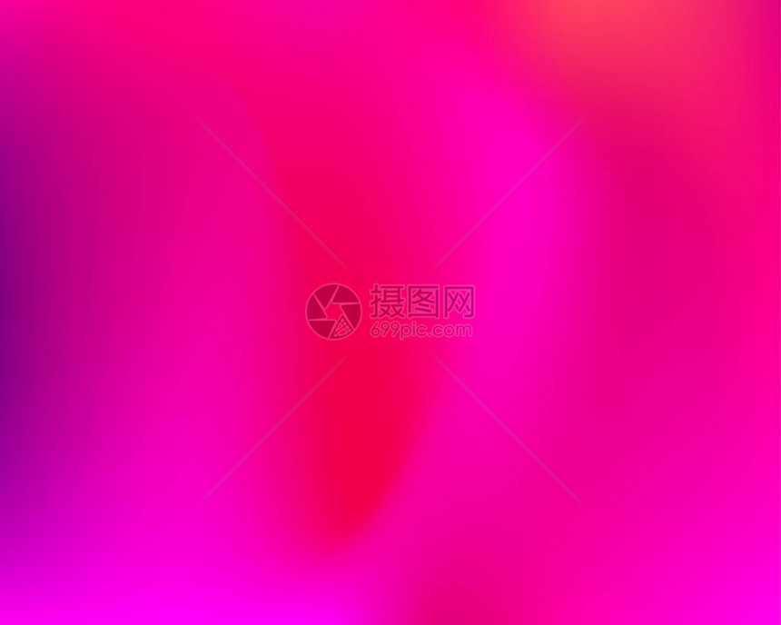 紫色感渐变横幅矢量图模糊的粉红色波浪网格背景生动的玫瑰色平滑矢量模板为您设计的爱情和图片