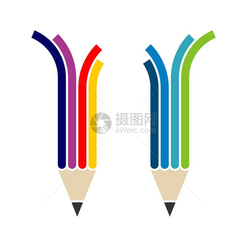 色彩多的Pencil线Lo图片