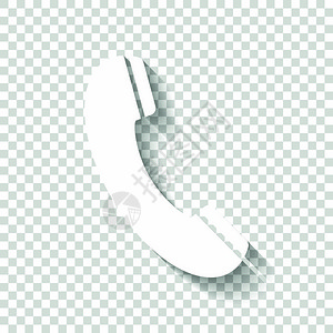 电话接收器图标白色图标透明背景图片