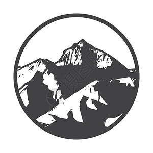 山地徽标类型标签徽章和其他设计户外冒险标志或符图片