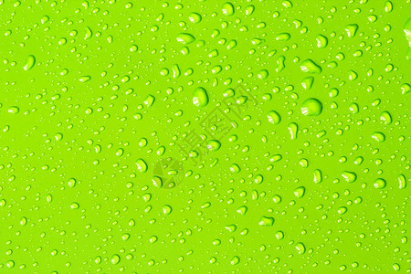 清绿背景地表的抽象水滴背景图片