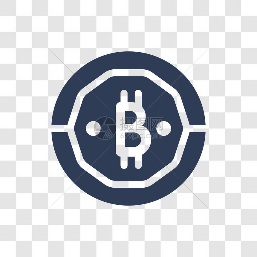 Bittcoin图标TrendyBitcoin关于加密货币经济和金融收集透明背图片