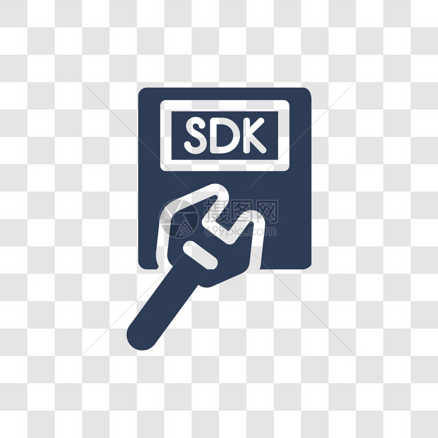SDK图标Trindy在技术收集中透明背图片