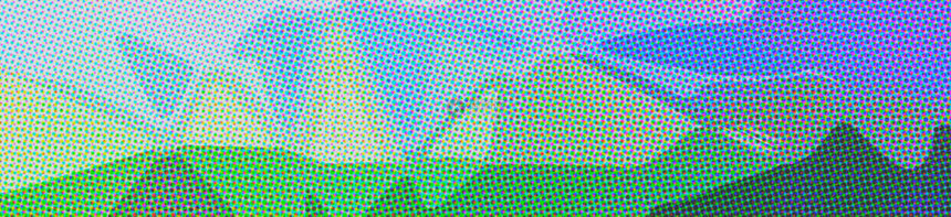 抽象的蓝色绿色和紫绿点Bann图片