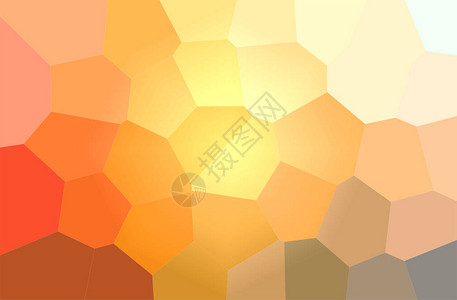 橙色黄色巨型六边形背景的抽象插图图片