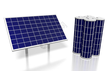 电池太阳能电池板概念图片
