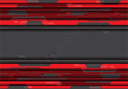 灰色设计的红色电路摘要现代未来背景矢量图片