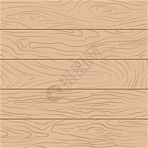 木材纹理背景平面设计中的五块木板矢量图图片