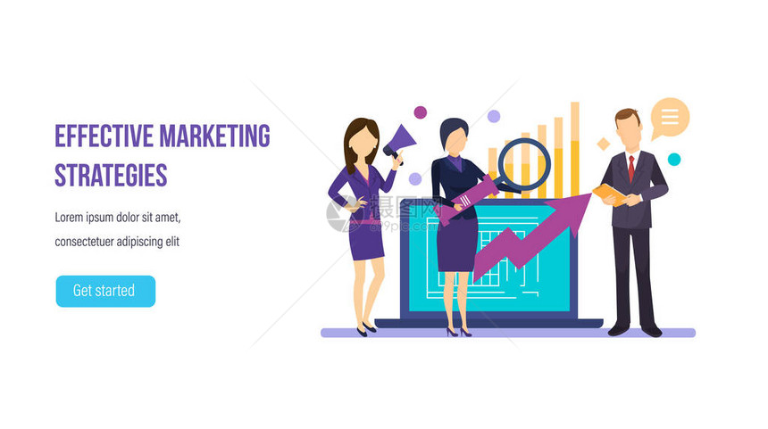 有效的营销策略社交网络推广公司互联网业务规划团队工作协财务管理成功的市场图片
