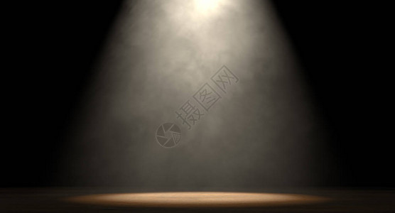 雷亚架由黑暗背景上一个聚光灯照亮的舞设计图片