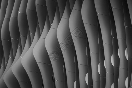 黑白色调抽象公共建筑中的现代建筑设计理念背景图片