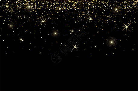 新年假期概念快乐的黑背景恒星新年节日理念亚特兰大图片
