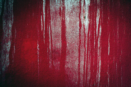 红色水泥墙的抽象艺术设计背景老旧的长寿命显示墙壁的质感垃圾表面复图片